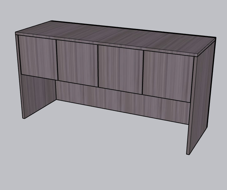 TOF:TL-114 Hutch w Door 71"x15"xH36"