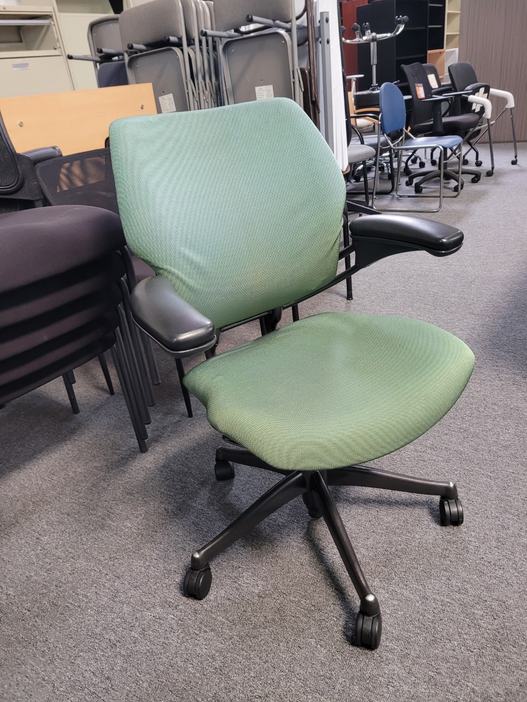 Human Scale Used Chair Green