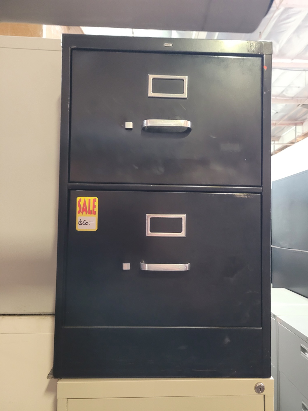 used Filing cabinet metal black vertical filing abinet