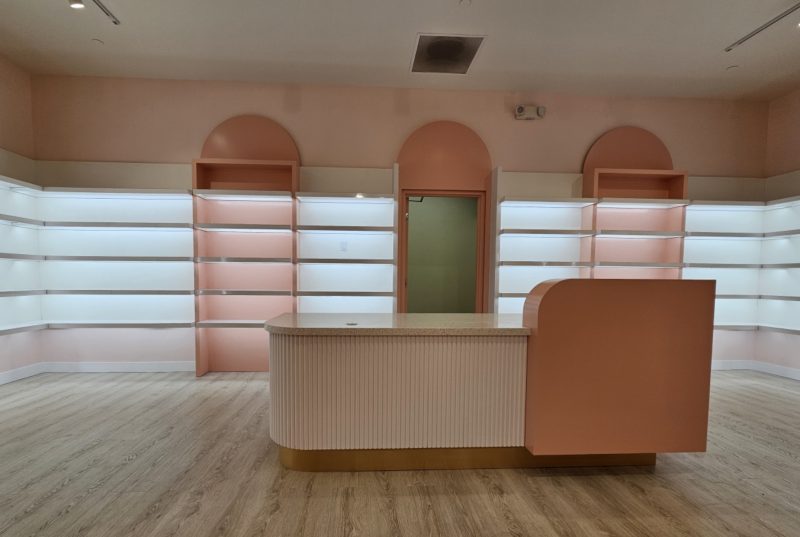 Custom millwork and interior buildout project by Total Office Furniture