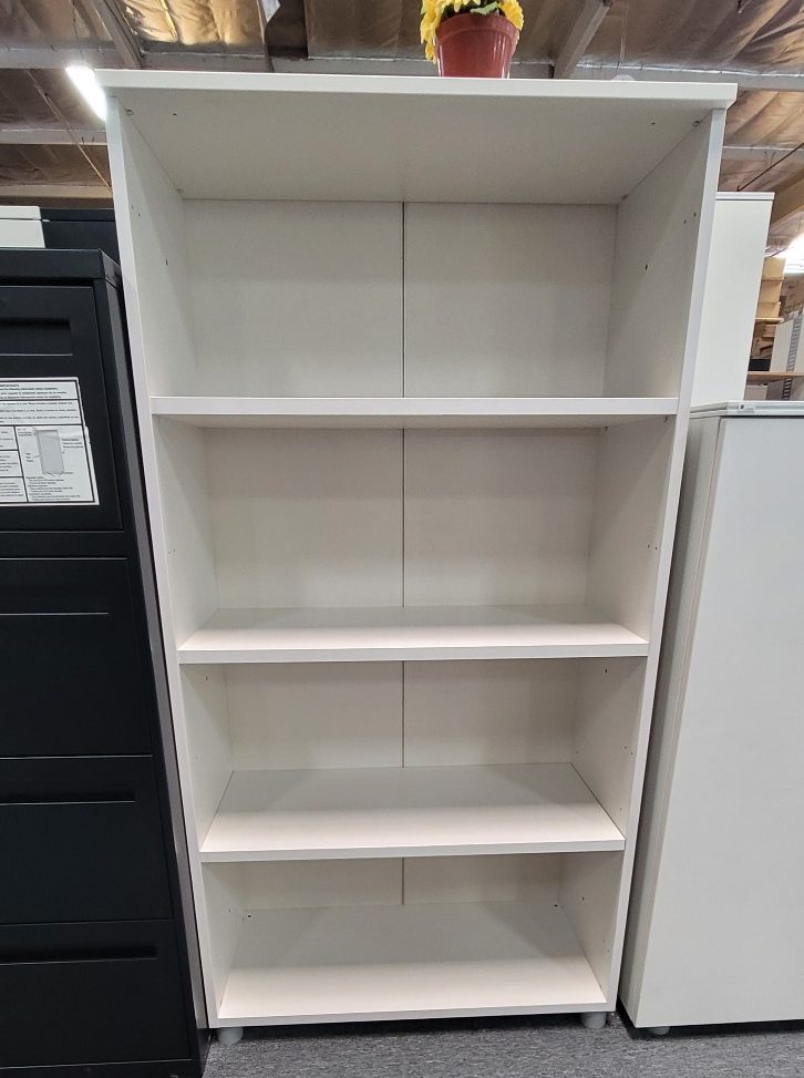 used wooden bookcase white