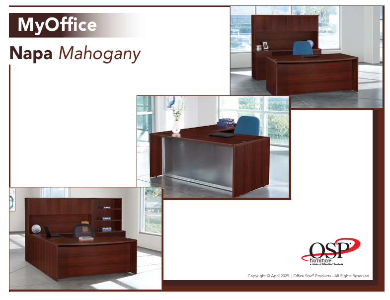 Office Star products napa maho color