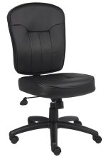 Black Leather Task Chair — office furniture at Total Office Furniture