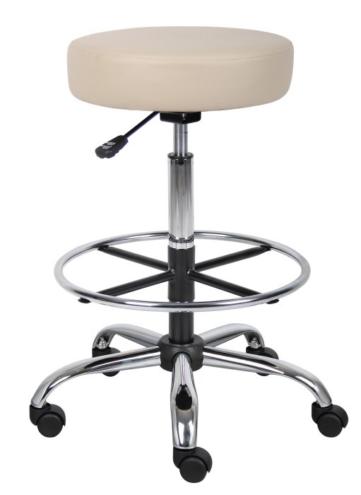 Boss Caressoft Medical/Drafting Stool, Beige — office furniture at Total Office Furniture
