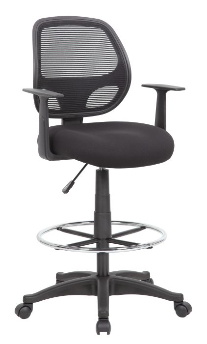 Boss Commercial Grade Mesh Stool with T-Arms — office furniture at Total Office Furniture