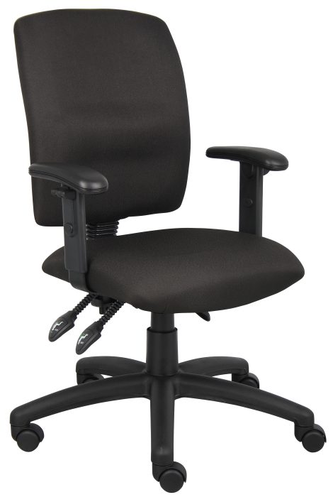 Multi-Function Fabric Task Chair w/ Adjustable Arms — office furniture at Total Office Furniture