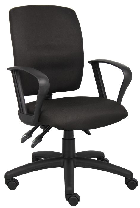 Multi-Function Fabric Task Chair w/ Loop Arms — office furniture at Total Office Furniture