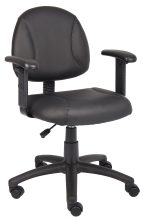 Black Posture Chair w/ Adjustable Arms — office furniture at Total Office Furniture