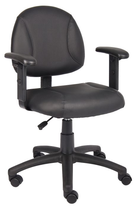 Black Posture Chair w/ Adjustable Arms — office furniture at Total Office Furniture