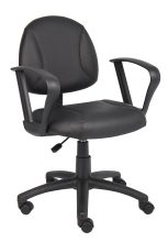 Black Posture Chair w/ Loop Arms — office furniture at Total Office Furniture