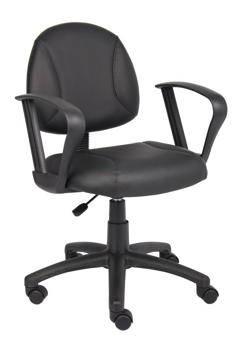 Black Posture Chair w/ Loop Arms — office furniture at Total Office Furniture