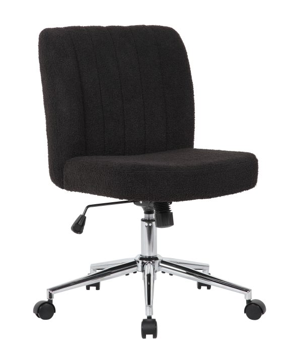 Boucle Task Chair, Black — office furniture at Total Office Furniture