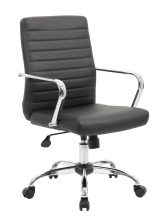 Retro Task Chair with Chrome Fixed Arms B436C-CP office furniture | Total Office Furniture