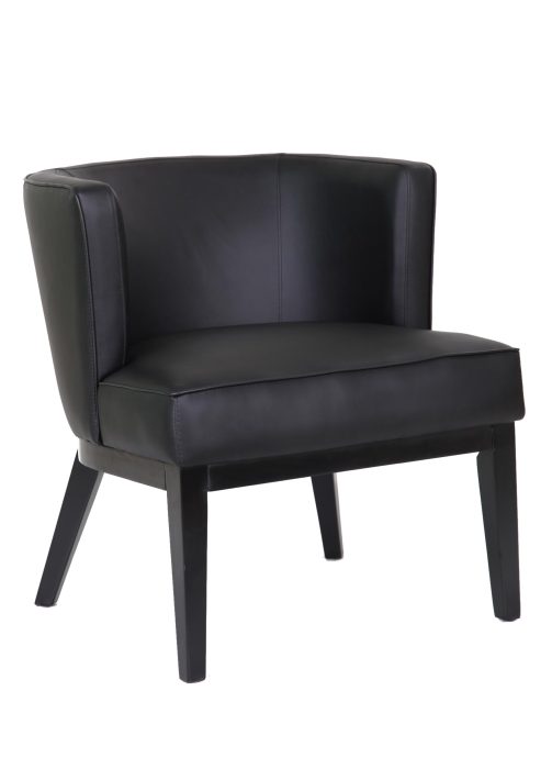 Ava guest, accent or dining chair - Black — office furniture at Total Office Furniture