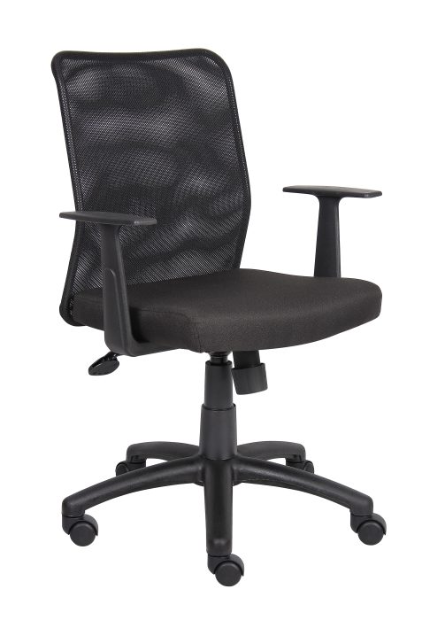 Budget Mesh Task Chair w/ T-Arms — office furniture at Total Office Furniture