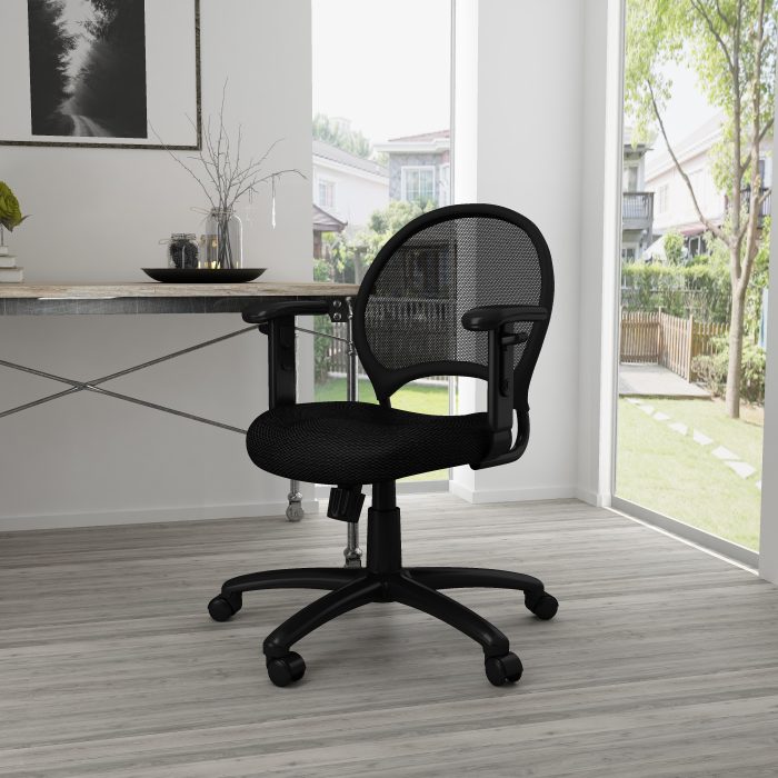 Mesh Chair with Adjustable Arms — office furniture at Total Office Furniture