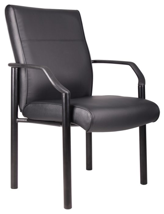 Mid Back Guest Chair In LeatherPlus — office furniture at Total Office Furniture