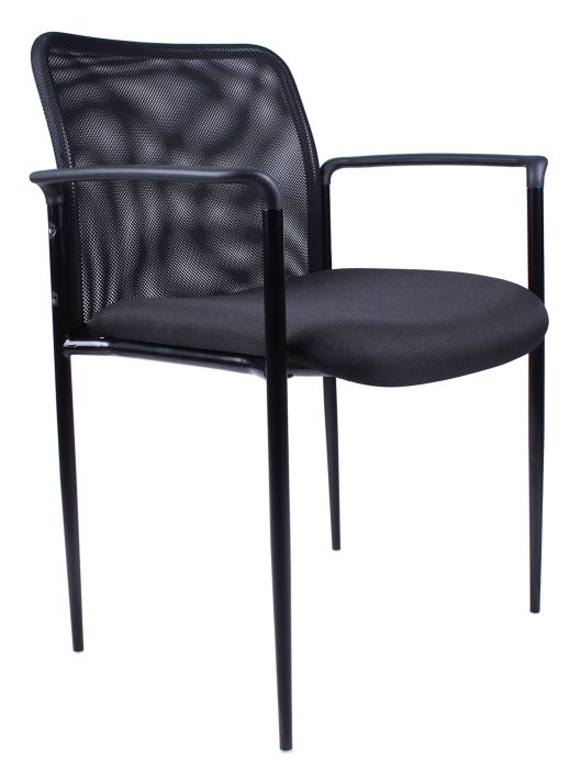 Mesh Guest Chair, Black — office furniture at Total Office Furniture