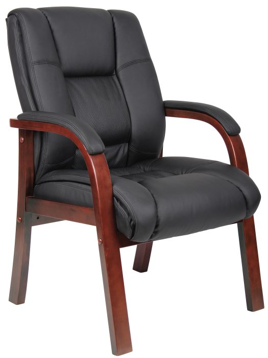 Mid Back Wood Finished guest, accent or dining chair — office furniture at Total Office Furniture