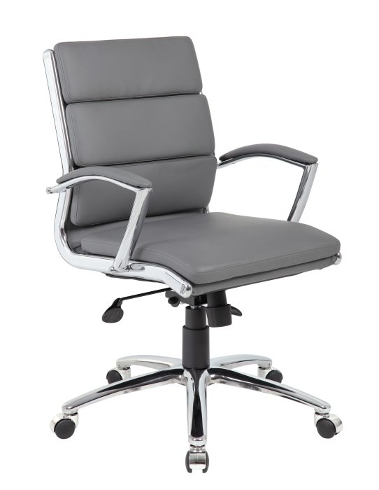 Boss Executive CaressoftPlus Chair with Chrome Base, Mid-Back — office furniture at Total Office Furniture