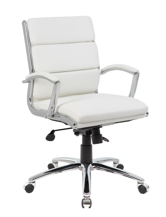 Boss Executive CaressoftPlus Chair with Chrome Base, Mid-Back — office furniture at Total Office Furniture