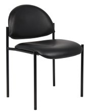 Diamond Stacking In Black Caressoft — office furniture at Total Office Furniture