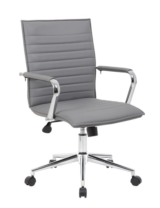Grey Vinyl Hospitality Chair — office furniture at Total Office Furniture