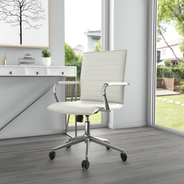 White Vinyl Hospitality Chair — office furniture at Total Office Furniture