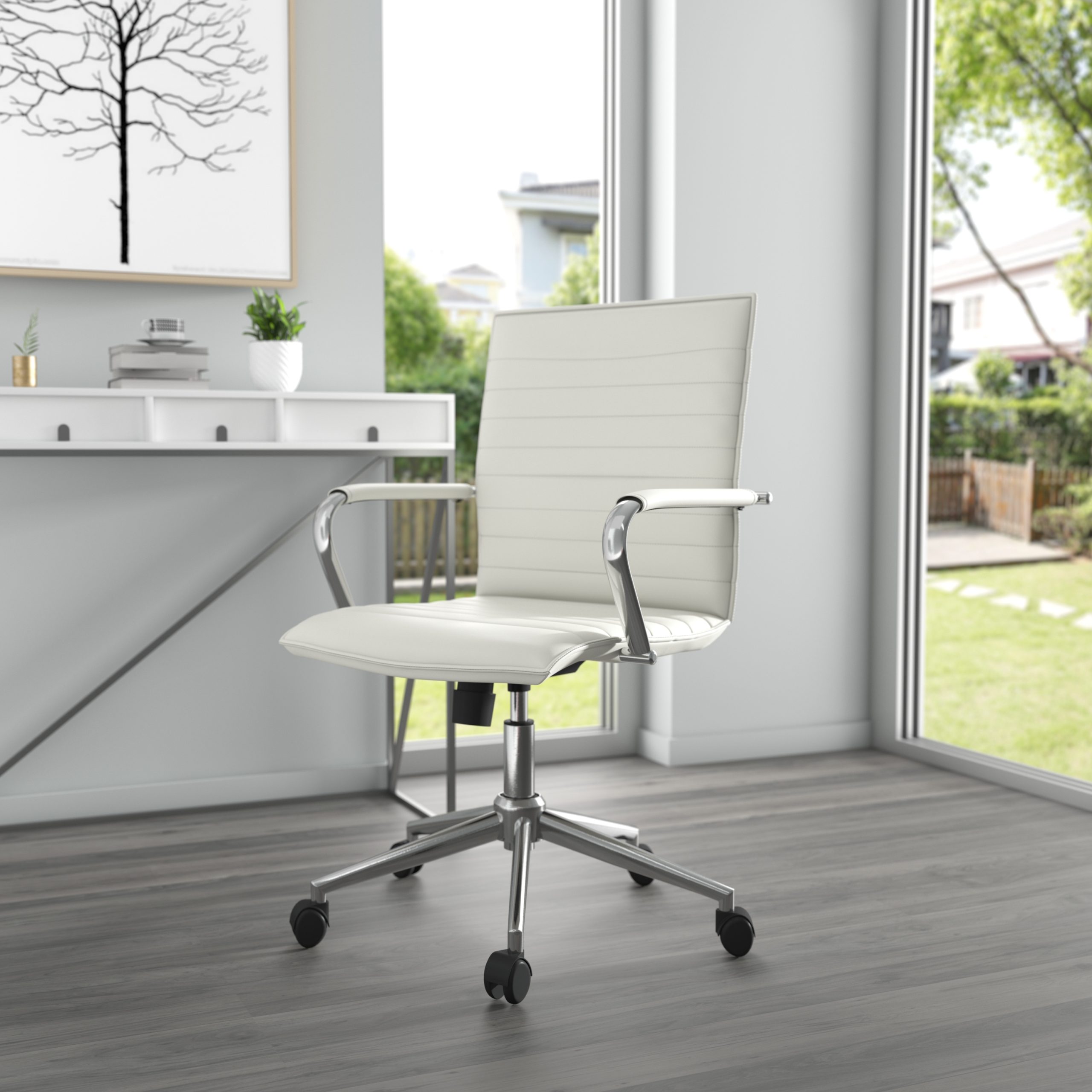 White Vinyl Hospitality Chair — clearance office furniture at Total Office Furniture
