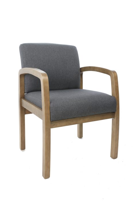 NTR (No Tools Required) guest, accent or dining chair, Slate Grey — office furniture at Total Office Furniture