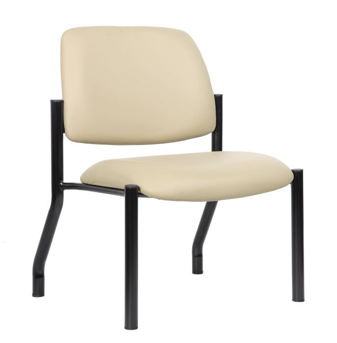 Antimicrobial Armless Guest Chair, 400 lb. weight capacity, Beige — office furniture at Total Office Furniture