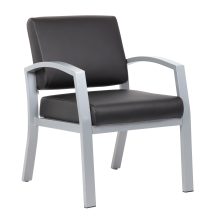 Conrad Antimicrobial Guest/Reception Chair, Black — office furniture at Total Office Furniture