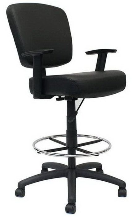 Boss 300 lb Heavy Duty Office Stool, Black (B1681-BK)