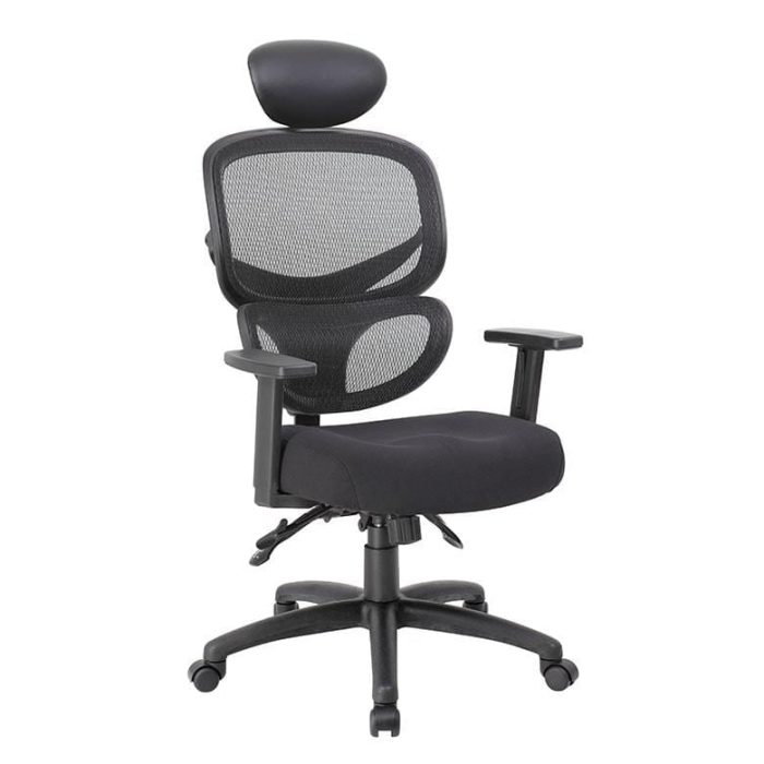Multi-Function Mesh Task Chair with Headrest and Seat Slider (B6338-SS-HR)