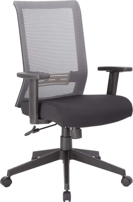 Horizontal Mesh Back Task Chair, Synchro-Tilt (B6566-GY-BK)