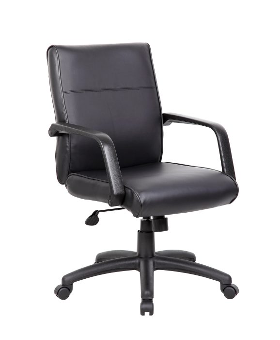 Boss Mid-Back Executive Chair in LeatherPlus — office furniture at Total Office Furniture