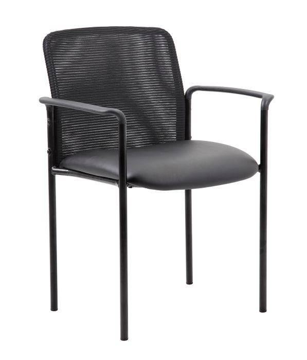 Caressoft and Mesh Guest Chair, Black — office furniture at Total Office Furniture