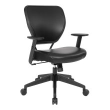 Black Vinyl and AirGrid Back Chair — office furniture at Total Office Furniture