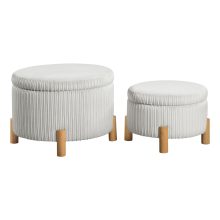 Bennett 2-Piece Storage Ottoman Set — office furniture at Total Office Furniture