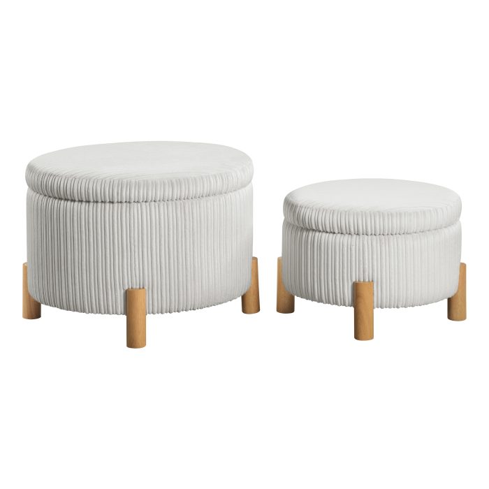 Bennett 2-Piece Storage Ottoman Set — office furniture at Total Office Furniture