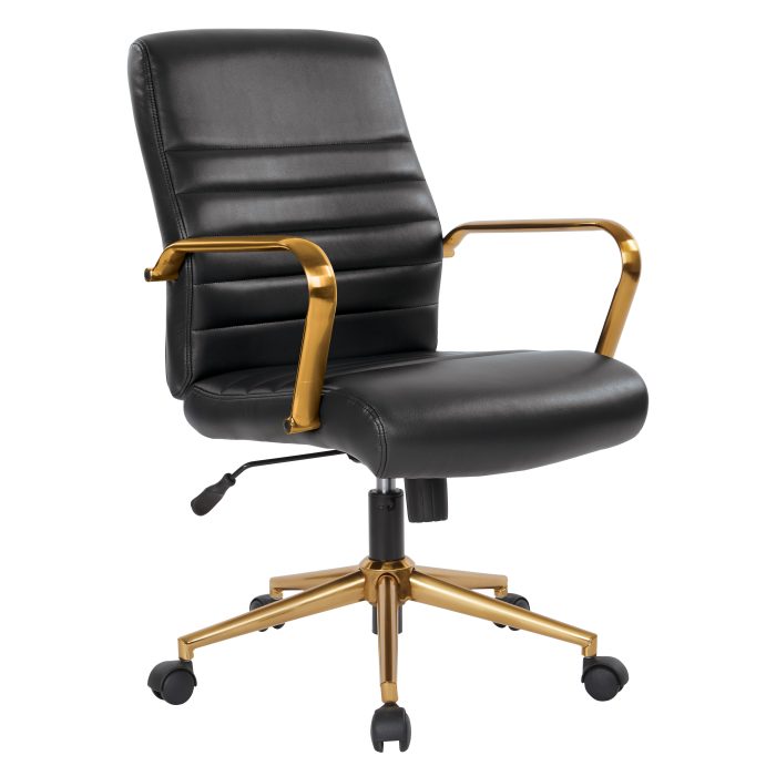 Baldwin Mid-Back Faux Leather Chair — office furniture at Total Office Furniture