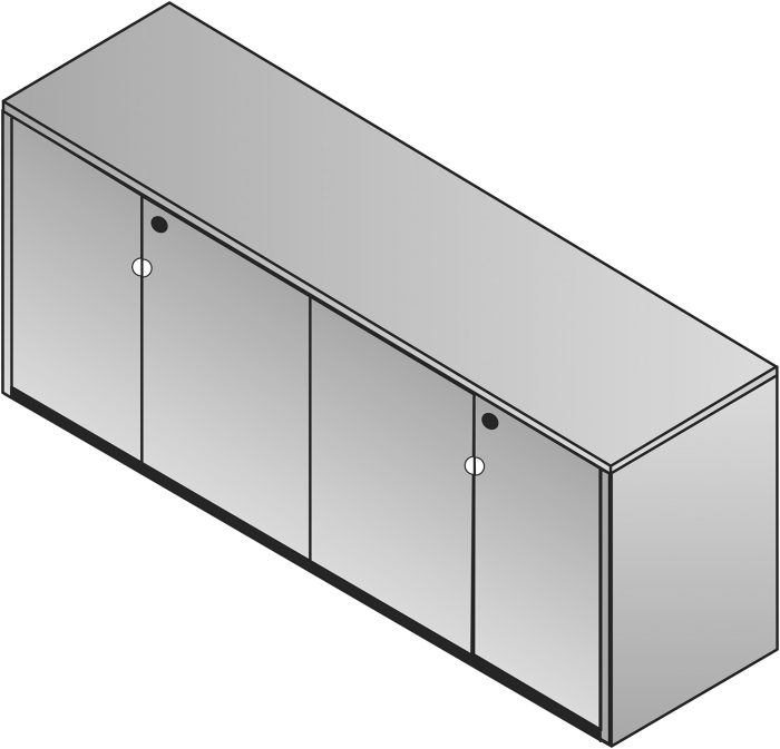 Kenwood 4-Door Credenza — office furniture at Total Office Furniture