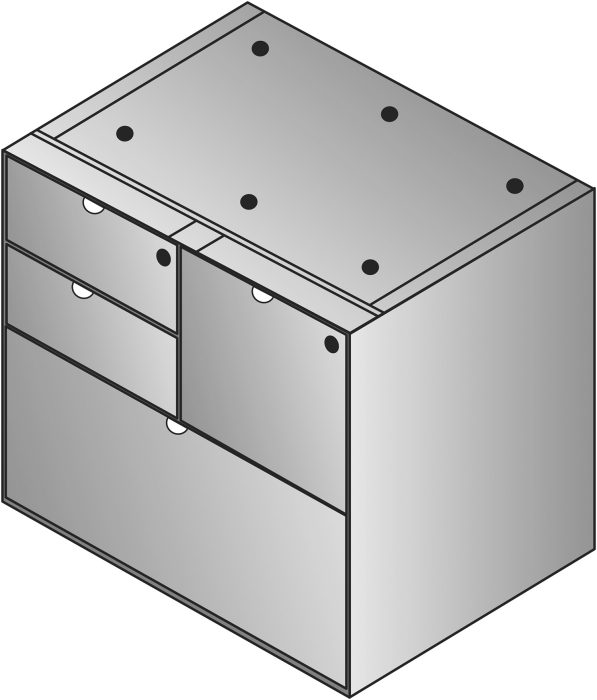 Kenwood Multifile Credenza Pedestal — office furniture at Total Office Furniture