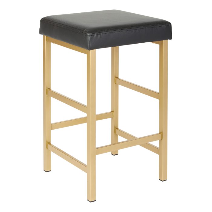26" Gold Backless Stool — office furniture at Total Office Furniture
