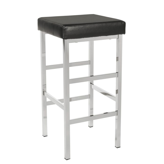 30" Chrome Backless Stool — office furniture at Total Office Furniture