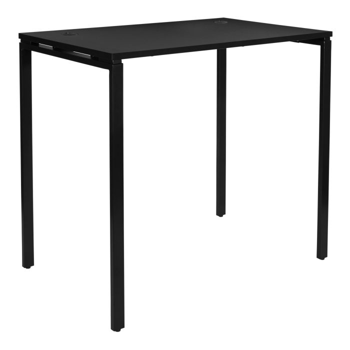 42" High Black Standing Desk — office furniture at Total Office Furniture