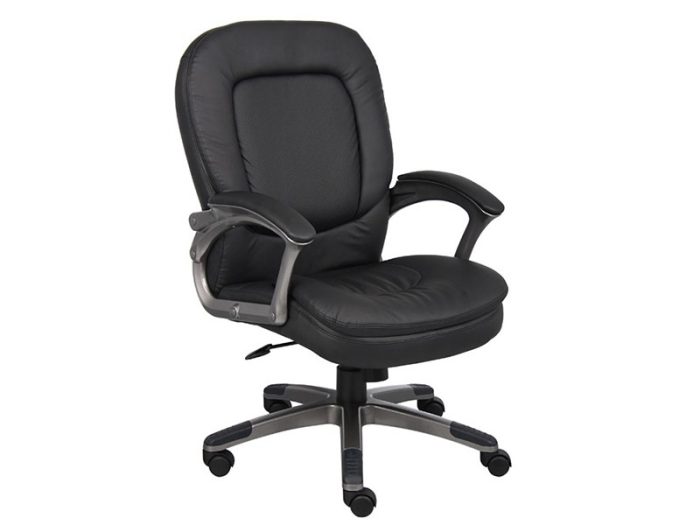 Boss Mid-Back CaresoftPlus Chair, Black — office furniture at Total Office Furniture