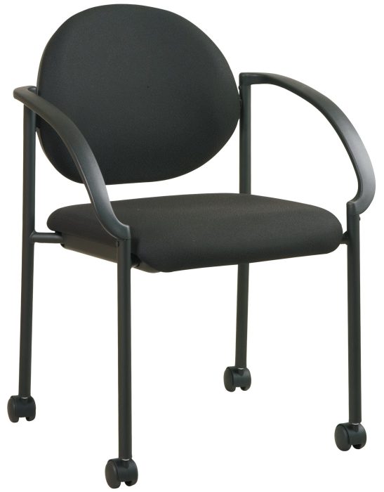 Office Star Stack Chairs with Casters and Arms (STC3440-225)