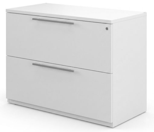 CL-112-36-WW Lateral File Cabinet 36" w/ Top — White (CL Collection, CL series desk furniture) — Total Office Furniture