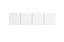 CL-114W WOOD DOORS FOR TL-114GD Hutch — White (CL Collection, CL series desk furniture) — Total Office Furniture
